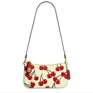 *NWT* COACH Cherry Penn Shoulder Bag, Small Penn Shoulder Bag (Ivory/Red)